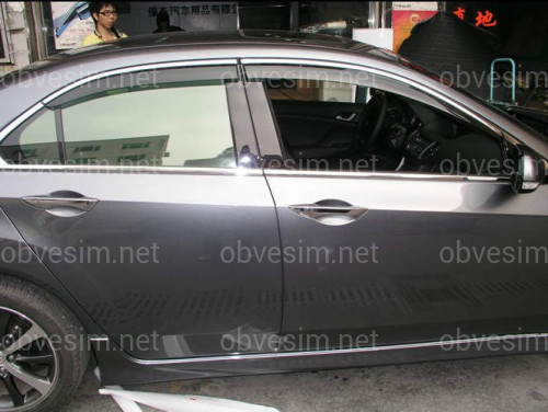 Дефлектори вікон з хром молдінгом із нерж. сталі Honda Accord 2008-2012